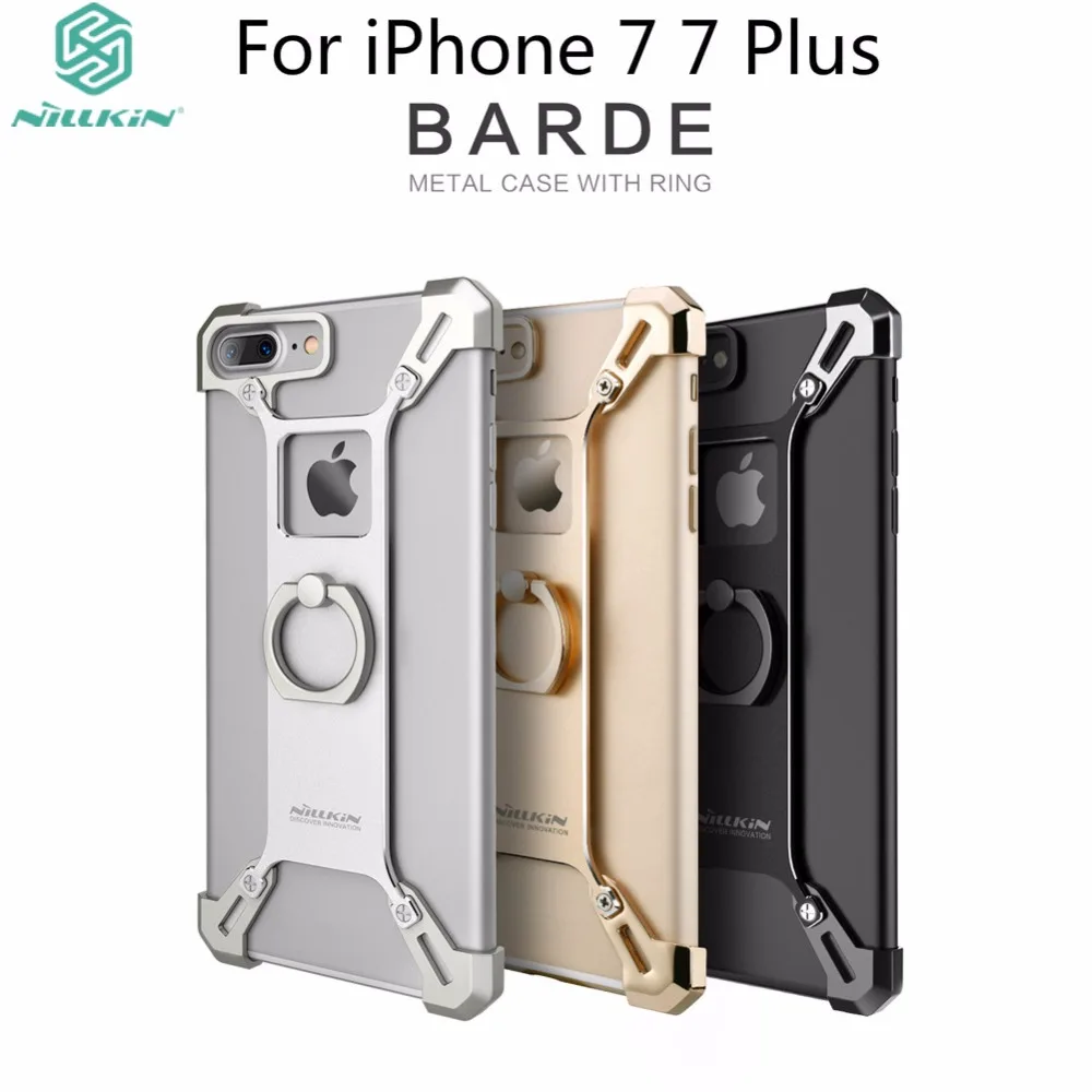 Чехол Nillkin для iphone 7 7Plus бампер с кольцом 4 и 5 дюйма алюминиевый сплав задняя крышка