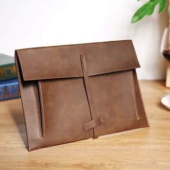 

012118 new hot man vintage envelope bag male hand bag