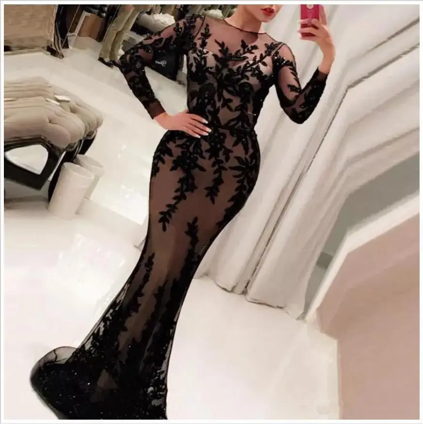 

Purple Mermaid Evening Bridal Dress Long Sleeve Prom Pageant Formal Party Gowns