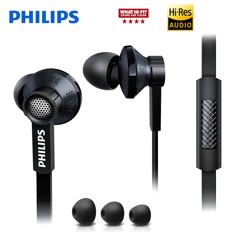 Philips Original Tx1 HiRes Earphone High Resolution HIFI Fever Earbuds Ear Noise Canceling Earphones For A