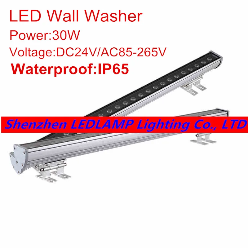 

DHL Free shipping 4pcs DC24V/AC85-265V Outdoor 30W LED Wall Washer Lights Blue/Green/Red/Warm/Cold/RGB