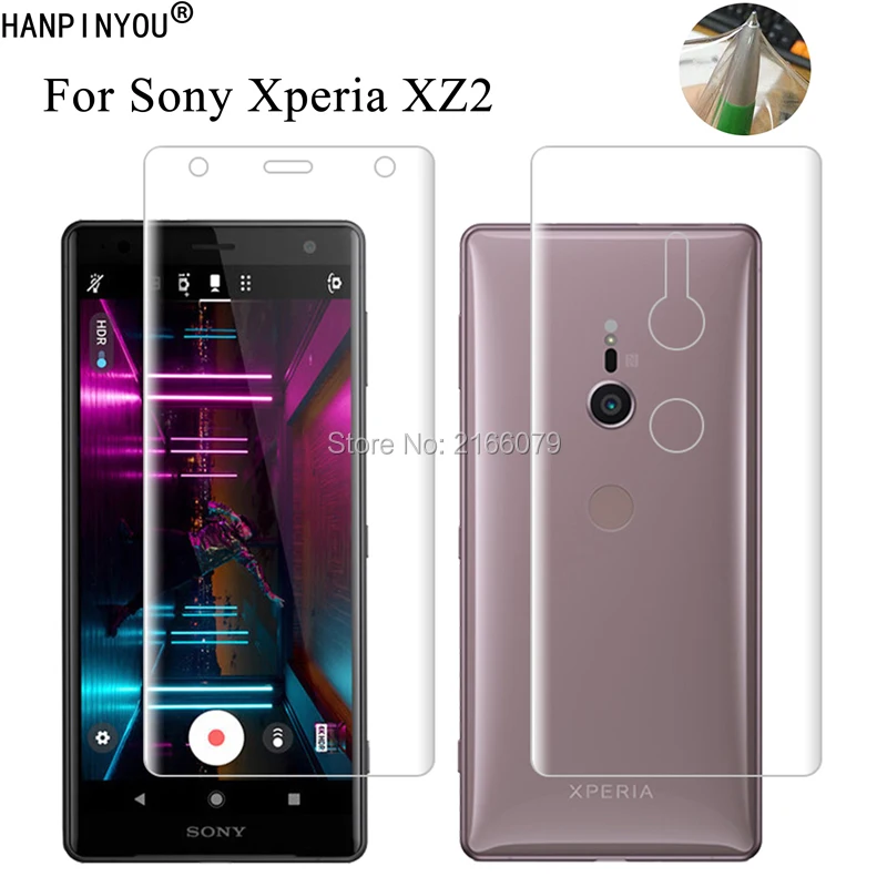 Для Sony Xperia XZ2 5 7 &quotмягкая ТПУ Передняя и задняя полная защита экрана прозрачная