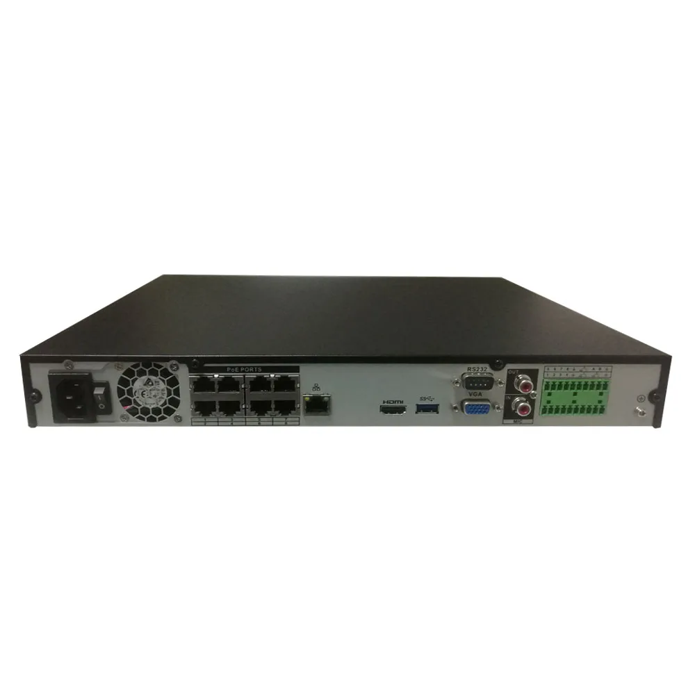 Сетевой видеорегистратор Dahua NVR4208 8P 4KS2 NVR4216 16P NVR4232 с порт PoE 4K Разрешение H.265 для IP