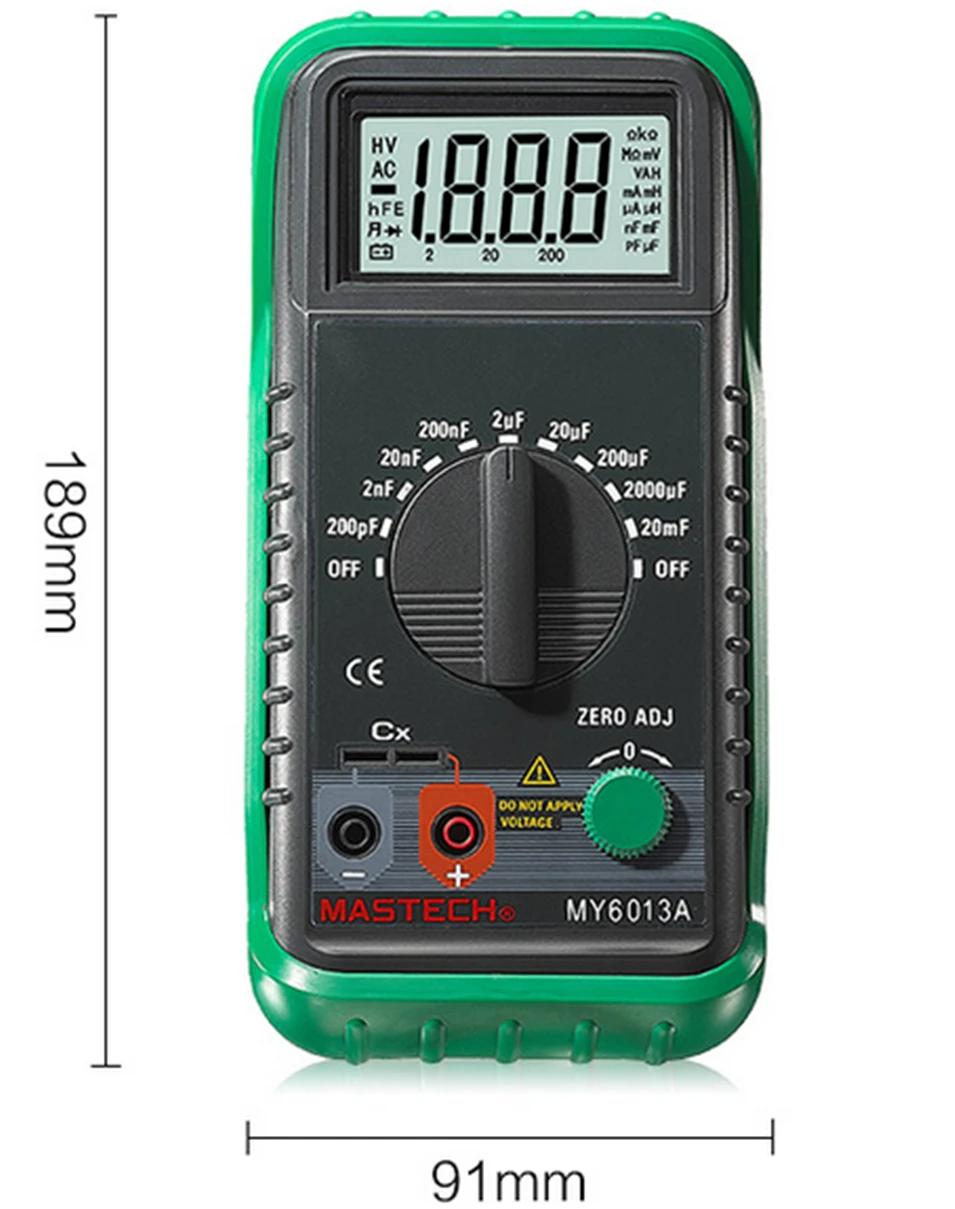 MASTECH MS6013A (MY6013A) Capacitor Tester Tecrep Portable Digital