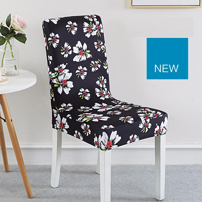 

Solid Color Chair Cover Spandex Stretch Elastic Slipcovers Chair Covers For Dining Room Kitchen Wedding Banquet Hote Householl