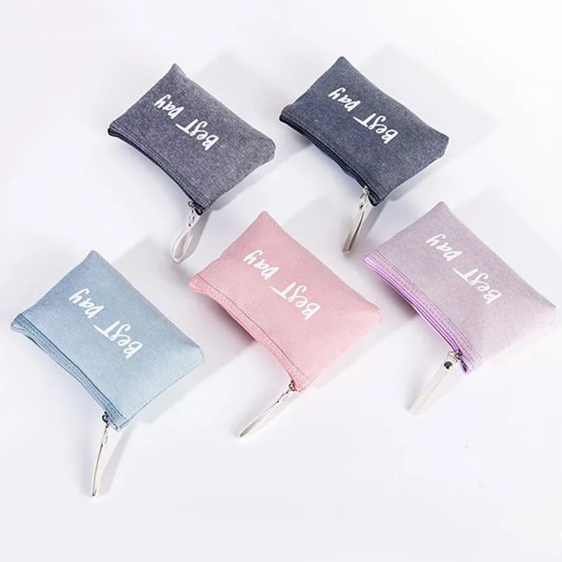 Simple Letter Canvas Makeup Beauty Bag Storage Multifunction Make Up Travel Bag Women Portable Zipper Cosmetic Bag Necessarie