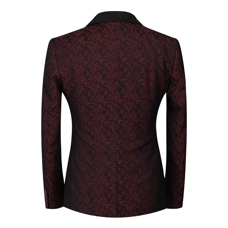 YUNCLOS 2019 الرجال بدلة 3 قطع الدعاوى يتأهل الفاخرة بدل زفاف للرجال شال طوق الرجال البدلات الرسمية حزب اللباس