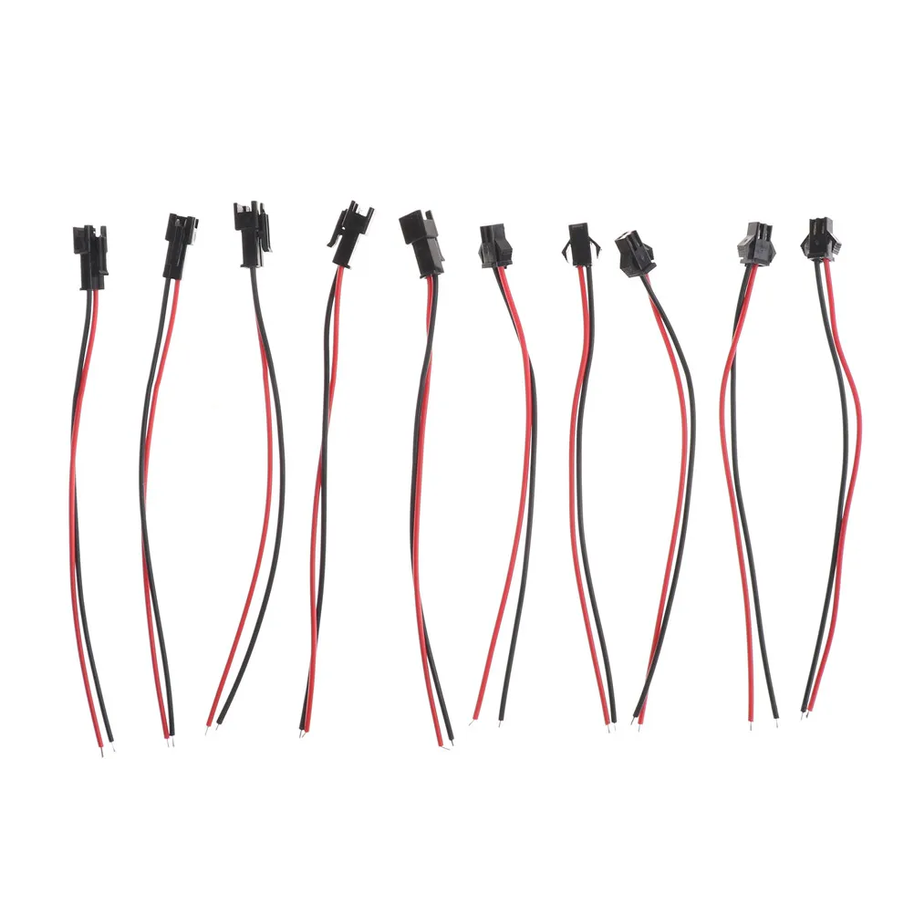 

10pcs( 5 male+5 Female) Male Female Adapter EL Plug Socket Connectors Cable LED Cable Connector