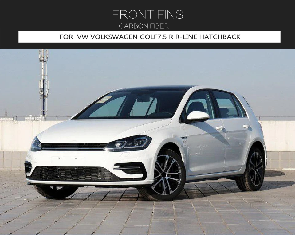Плавники из углеродного волокна для VW Volkswagen Golf 7,5 R-Line хэтчбек 4 двери спереди бамперные вентиляционные отверстия приспособления для резки