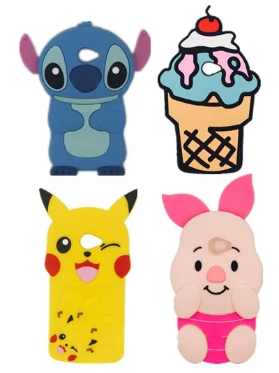 

For LG K5 Q6 Hot 3D Silicon Sulley Pig Minnie Stitch Cat Batman Cartoon Soft Phone Back Skin Cover Case for LG K5 X220