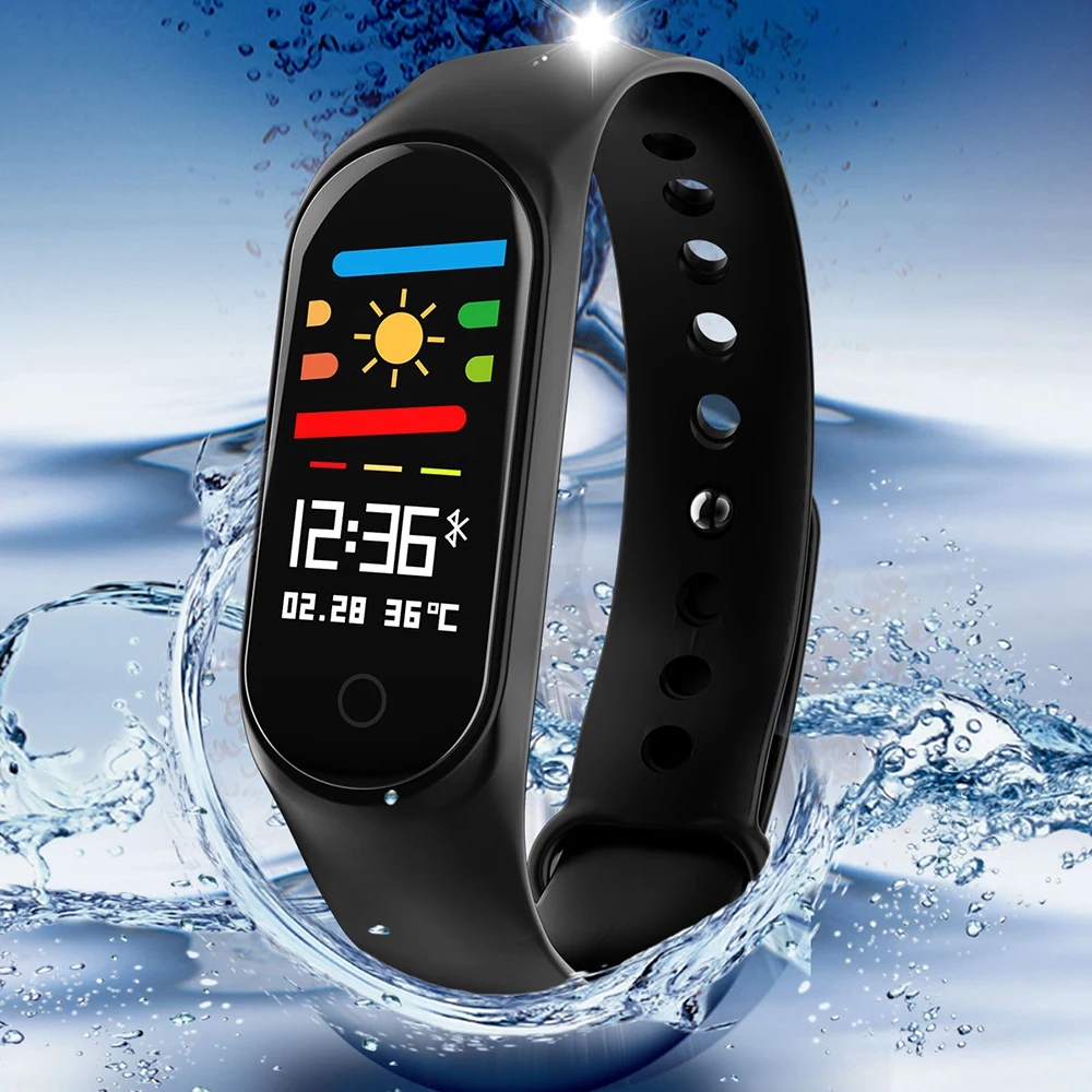 

Fentorn M3 Fitness Bracelet Color-screen IP67 Waterproof blood pressure Oxygen Monitor sports Heart Rate Smart band pk mi band 3