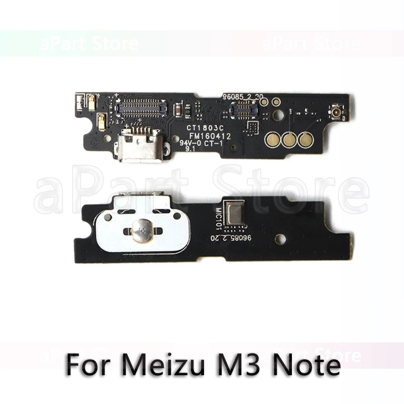 USB Charging Port Charger Dock Connector Flex Cable For Meizu M1 M2 M3 M3s M5 M5s M6 Note Mini U10 U20 Original Phone Parts - Цвет: M3 Note