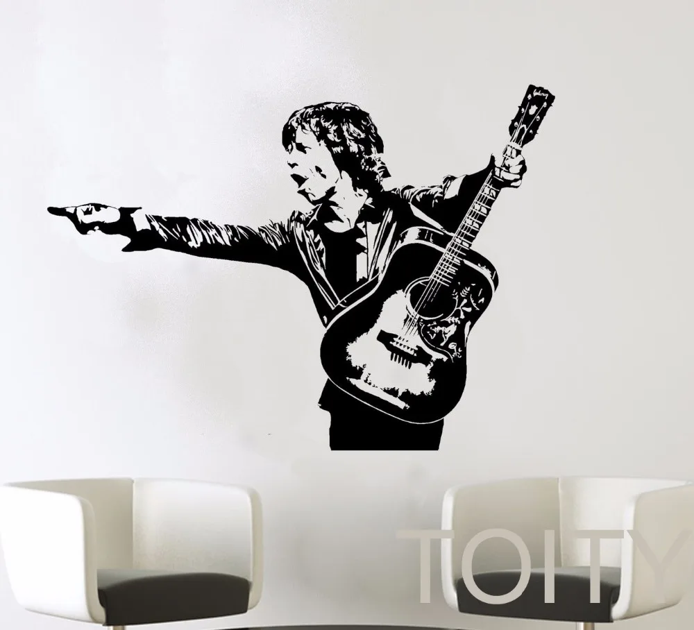 Kaufen Mick Jagger Wandtattoo Rock Roll Musik Künstler Vinylaufkleber Home Zimmer Dekoration Retro Kunstwand