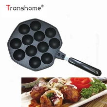 Transhome 1 шт. 18 см антипригарный такояки сковорода для торта с 12 формочками Осьминог сковорода Tools инструменты для кухни