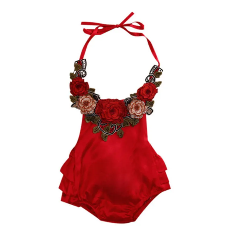 Brandwen New Design Rompers Newborn Baby Cotton Ruffle Romper Girls