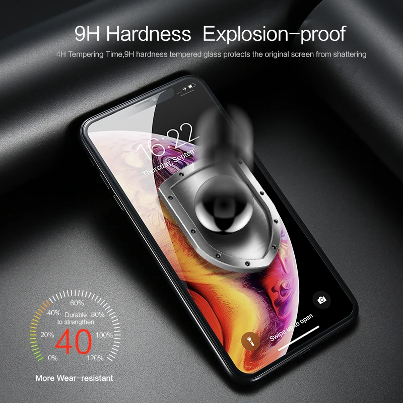 KISSCASE закаленное Стекло для iPhone 6 6S 7 8 Plus HD нано взрывозащищенные Стекло на для iPhone X XS Max 5S SE Экран протектор for стекло на айфон 5s нано пленка на автонамер