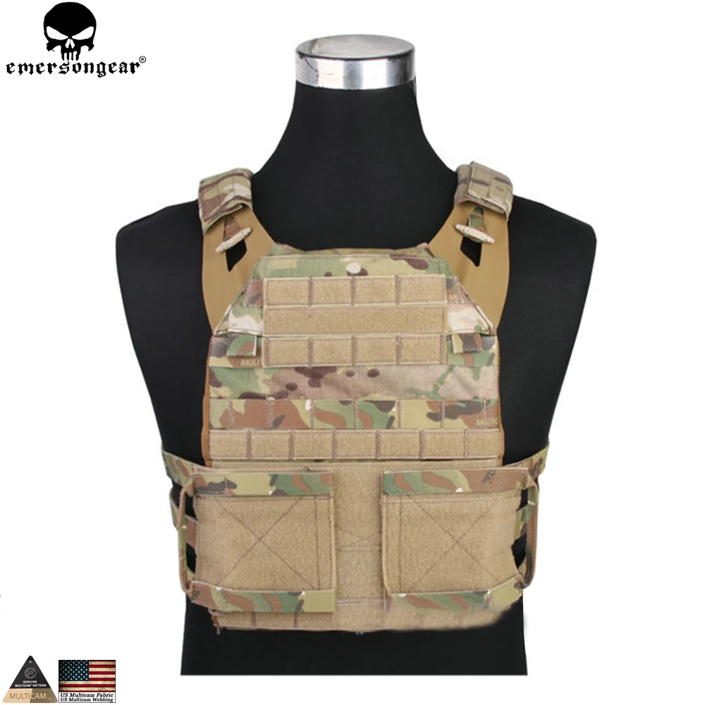 EMERSONGEAR JPC 2.0 Tactical Jumpable Plate Carrier Lightweight Vest Body Armor Combat Hunting Molle Vest Multicam EM7436