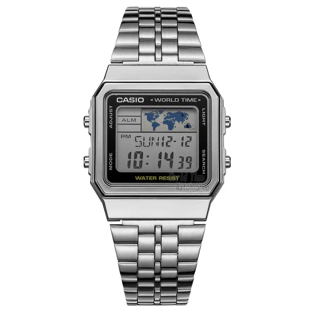 Casio часы золотые часы мужчины лучший бренд класса люкс LED цифровые водонепроницаемые кварцевые мужские часы спортивные военные наручные часы relogio masculino reloj hombre erkek kol saati montre homme zegarek meski - Цвет: A500WA1D-1