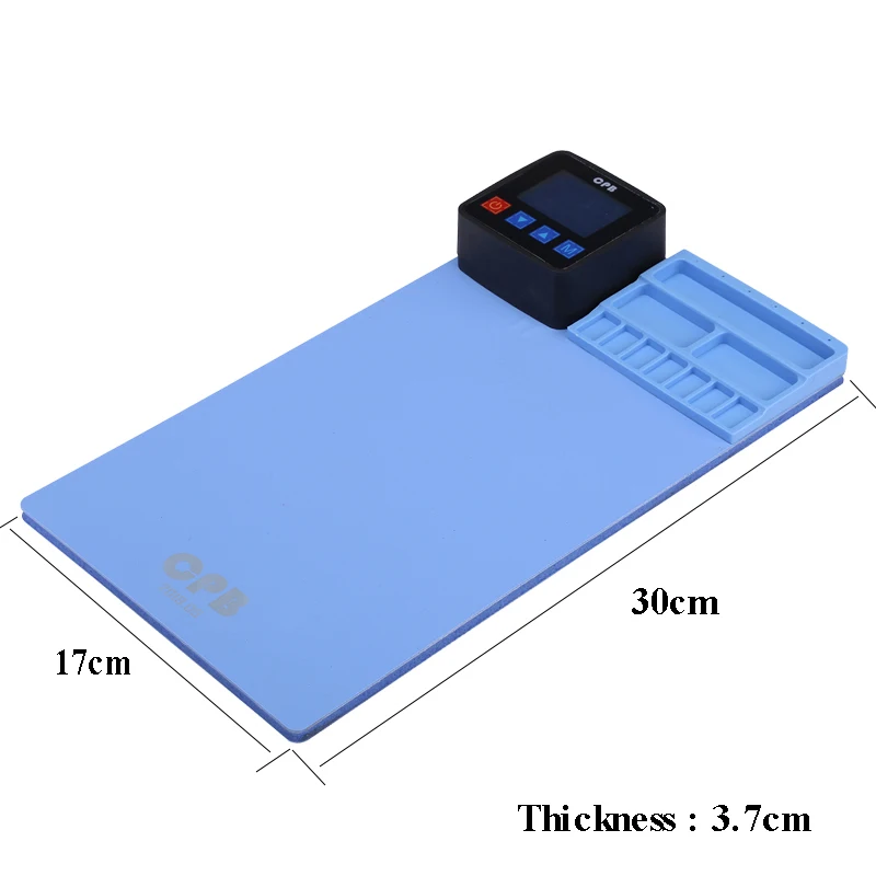 Jyrkior 110/220 В мини CPB нагревательный резиновый синий коврик для iPhone iPad samsung ЖК-экран сепаратор инструменты для разборки