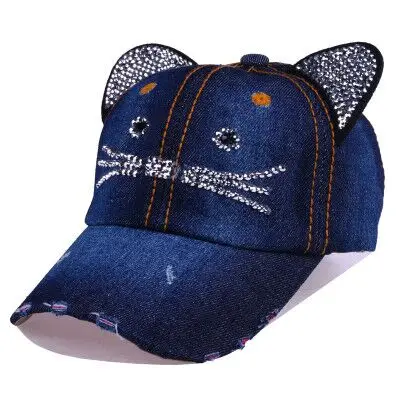MAERSHEI/детская бейсбольная кепка с кошачьими ушками; милая ковбойская шляпа с заклепками для мальчиков и девочек - Цвет: 4  COLOR