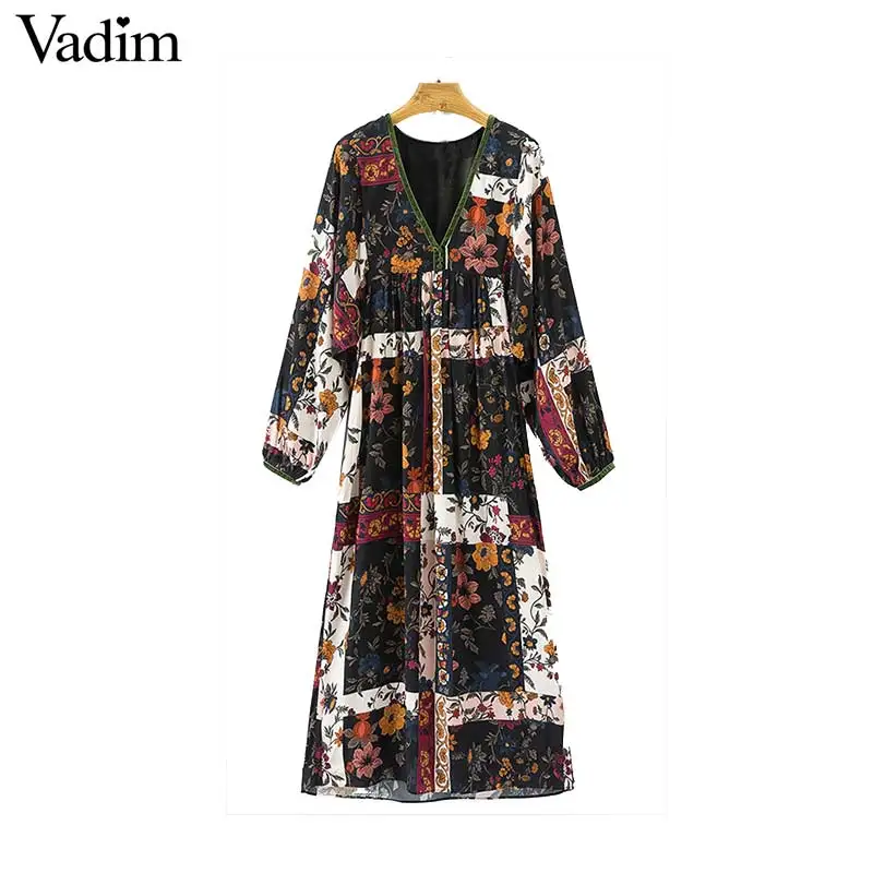 V neck long sleeve dress pattern free