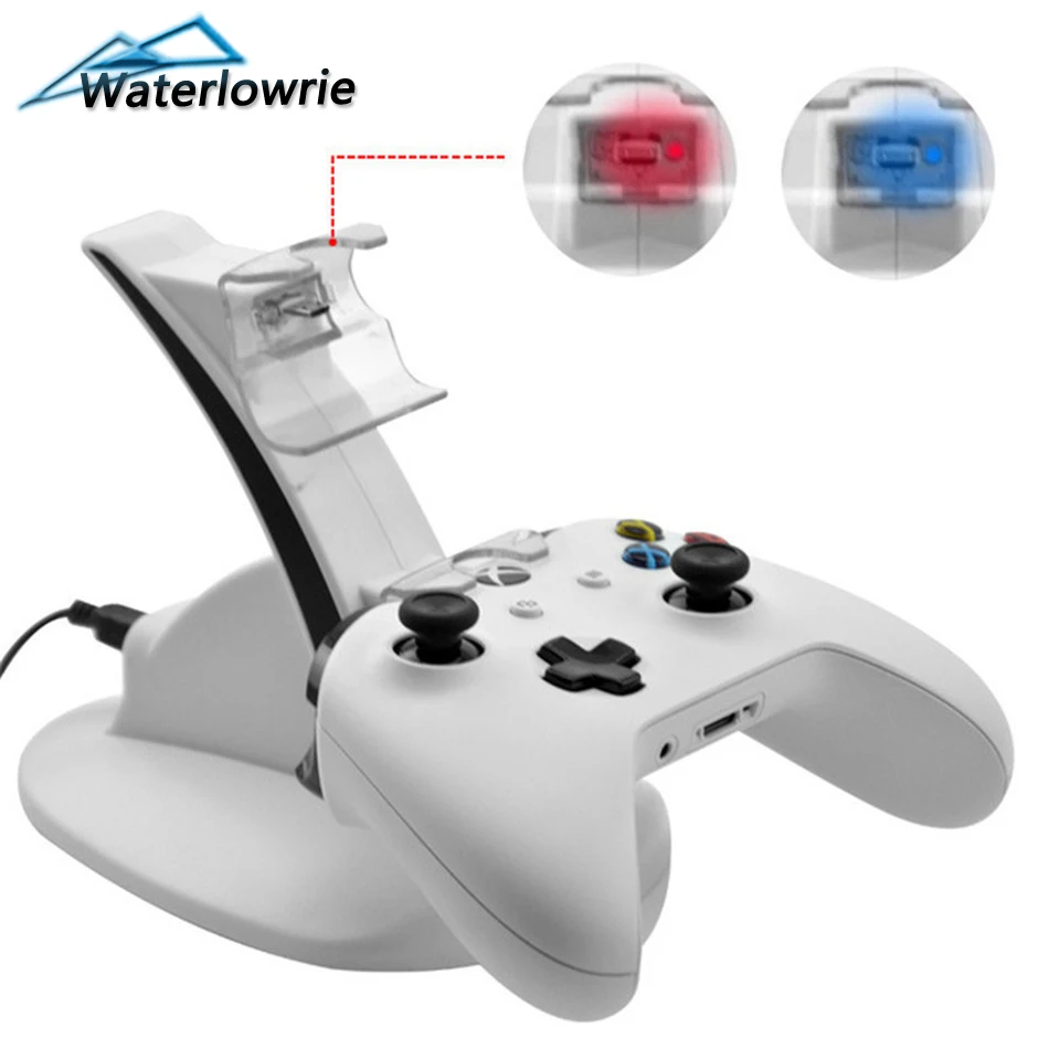 Waterlowrie Dual Controller Charger Holder USB Gamepads Dock Station Stand For Xbox One / Slim Joysticks Fast Charging | Электроника