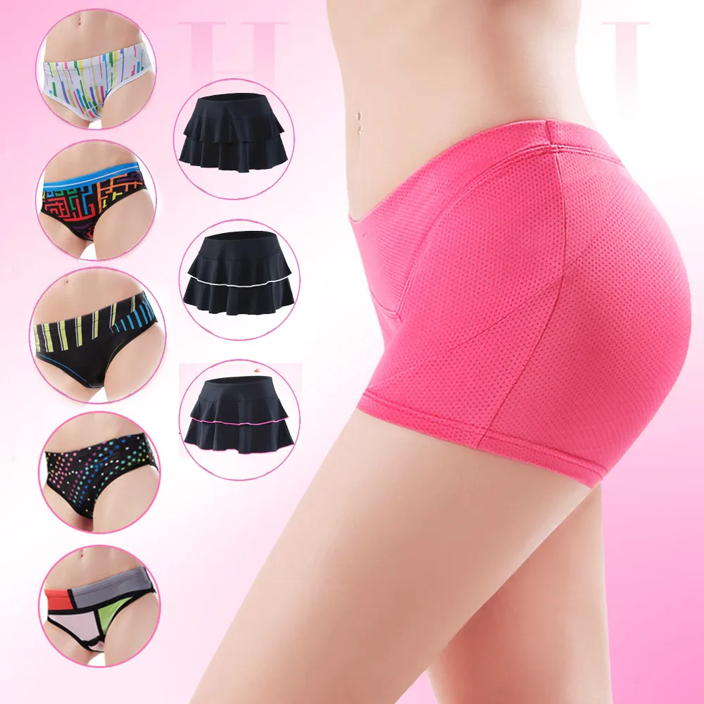 

Women's Cycling Shorts Racing Fit Road Bike Triangel Shorts Quick Dry Ladies Sport Fitness Skirt Retro Bicycle Underwaer