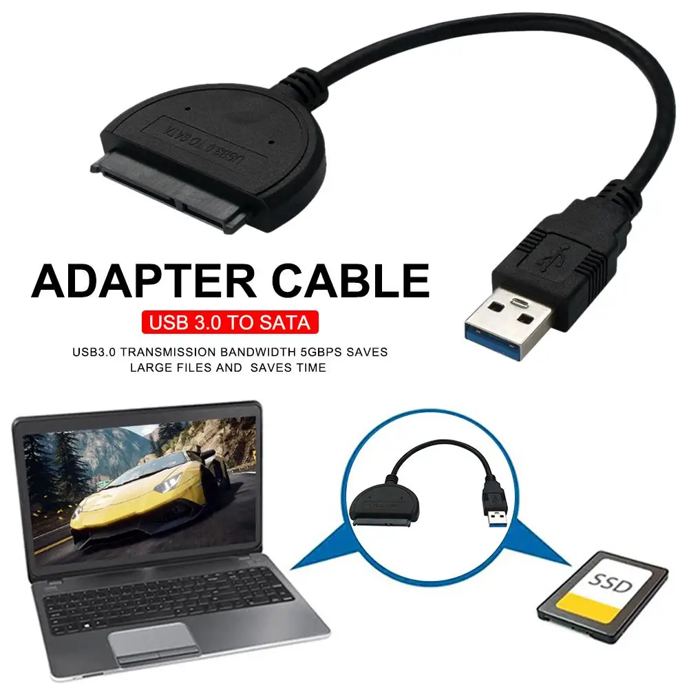 

USB 3.0 SATA 3 Cable Hard Drive Adapter Cable 2.5 Inches 3.5 Inches External SSD HDD Hard Drive Data Cable