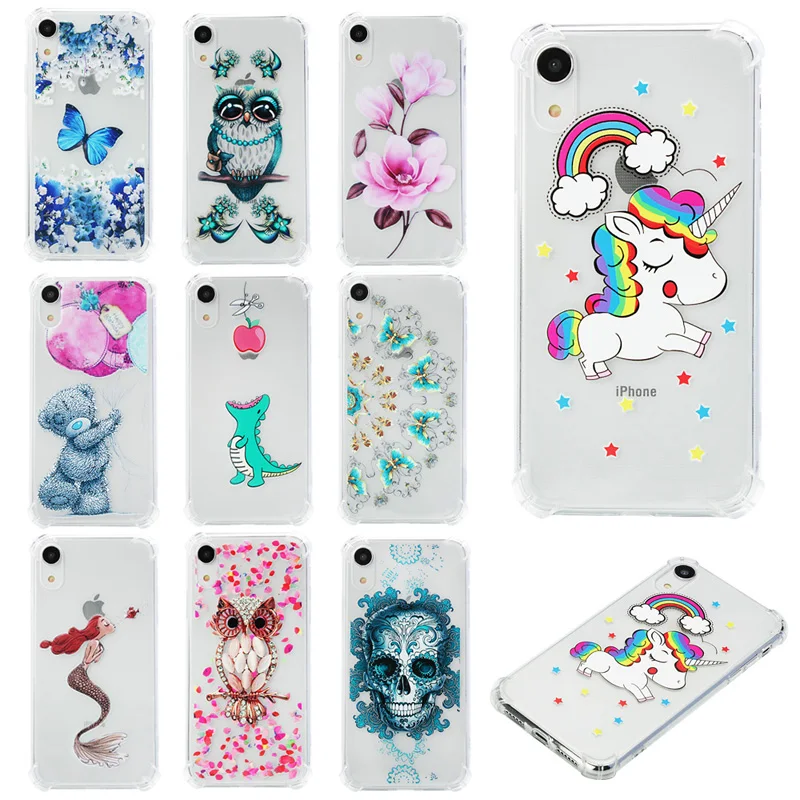 

Luxury Anti-knock Unicorn Cases Mobile Phone Soft TPU Silicone Cover Hull Shell Coque Fundas Capa for Apple iPhone XR XS Max