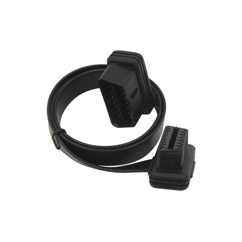 OBDII OBD 2 OBD2 16 Pin ELM327 Мужской Двойной Женский Y Splitter локоть Расширение Соединительный кабель