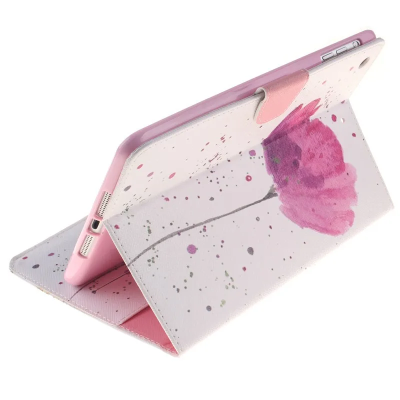 Lovly Flower Flip Wallet Case For Apple iPad Mini Cover For Mini 2 Mini1 Mini 3 Case PU Leather Stand Tablet Cover Case Fundas (8)