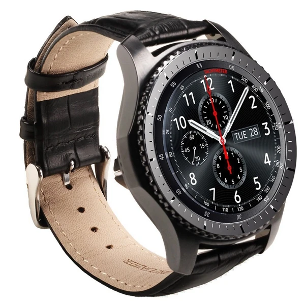 Ремешок huami amazfit Bip кожаный huawei gt 2 для samsung galaxy watch 42 мм 46 мм gear sport S2 S3 классический Frontier Band 20 мм 22 мм