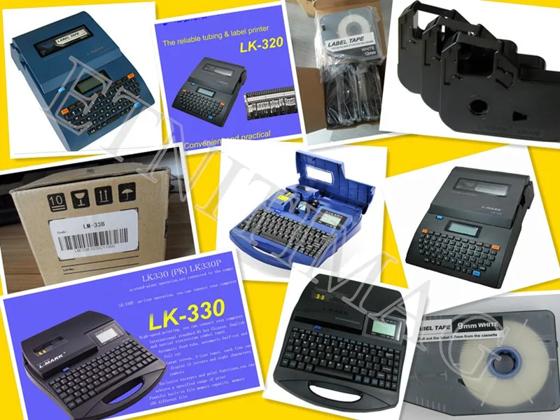 2 рулона/лот чернильный картридж с красящей лентой LM-33B для lmark силовой кабель для принтера Электронная Надписи машина LK-330 LK-320 LK-320P lk-340