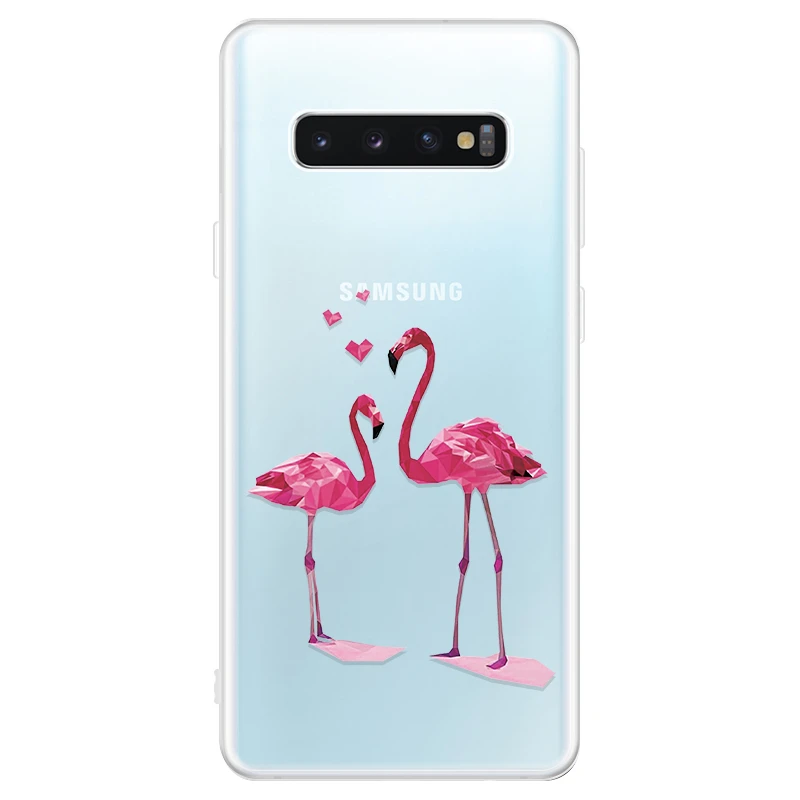 22 Чехол для samsung Galaxy S10, Мягкий ТПУ силиконовый прозрачный чехол для телефона, для Galaxy S10e S10 Plus S10+ чехол для пары - Цвет: 22
