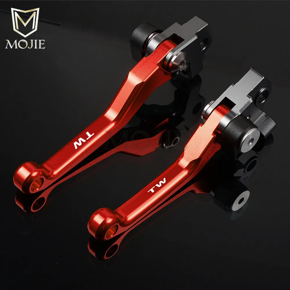 Для YAMAHA TW125 1999-2004 TW200 2000- TW225 2002- TW 125 200 225 Кроссовый CNC Pivot тормозные рычаги сцепления Байк - Цвет: TW200 00-17 RD