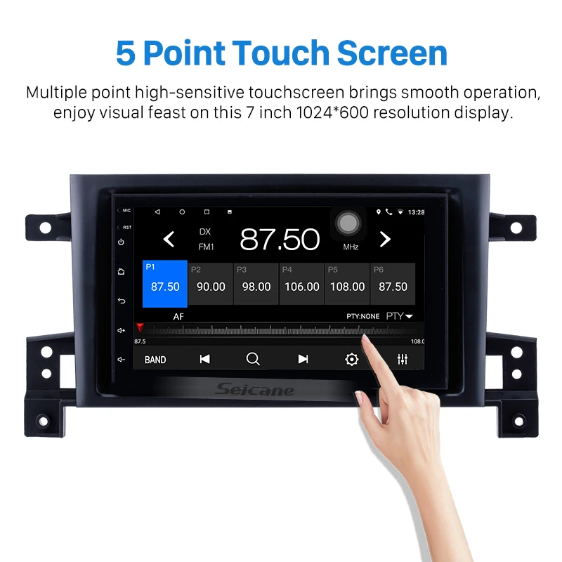 Sale Seicane Android 8.1 7" Car Radio For Suzuki SX4 2006 -2012 2Din Tochscreen Multimedia Player Head Unit Support Mirror Link DVR 3
