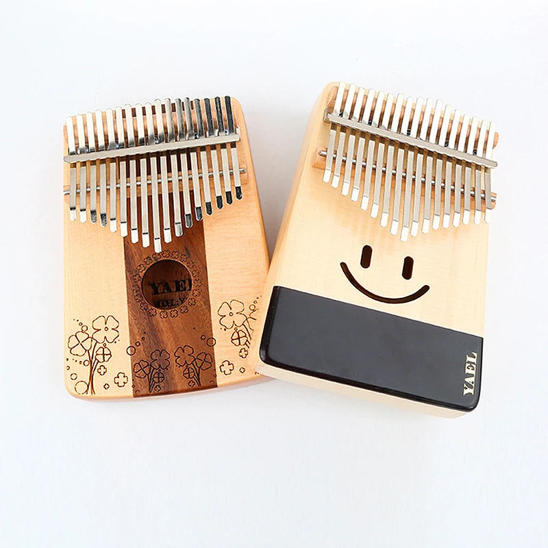 Пианино BATESMUSIC Kalimba 17 клавиш легкое в воспроизведении пианино Mbira из массива