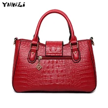 The new 2016 crocodile grain temperament female bag Ms fashionable shoulder hand bag
