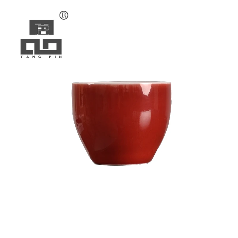 

TANGPIN red ceramic teacups tea cup porcelain chinese kung fu cup 100ml
