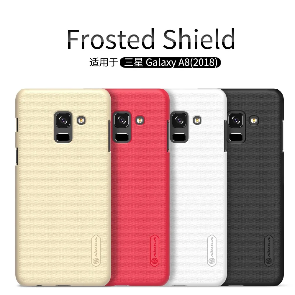 

afor Samsung Galaxy A8 2018 case cover 5.6" Nillkin frosted shield plastic case for samsung galaxy A8 2018