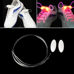 4 цвета светодио дный шнурки для спортивной обуви флэш-яркая светящаяся палка ремень шнурки Disco вечерние клуб 2018 Лидер продаж