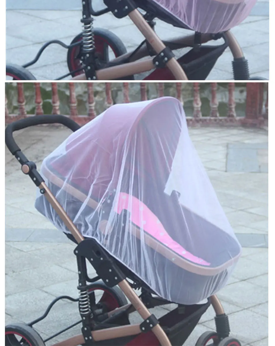 Infants Baby Girl Boy Stroller Pushchair Mosquito Insect Net Safe Mesh Buggy Crib Netting Cart Mosquito Net