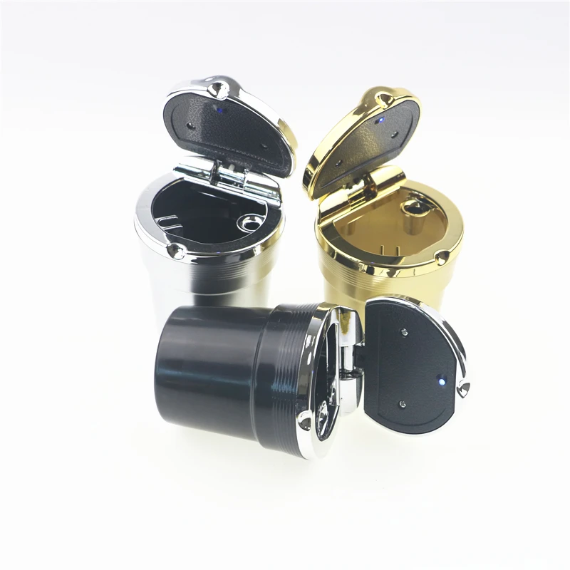 

LEDTENGJIE Car Accessories Portable LED Light Car Ashtray Universal Cigarette Cylinder Holder Car Styling Car Interior Supplies