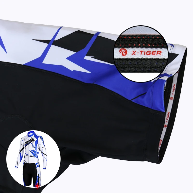 X-Tiger компрессионная губка, мягкий Триатлон для плавания, велокостюм Ropa De Ciclismo, быстросохнущая футболка с длинными рукавами для велоспорта