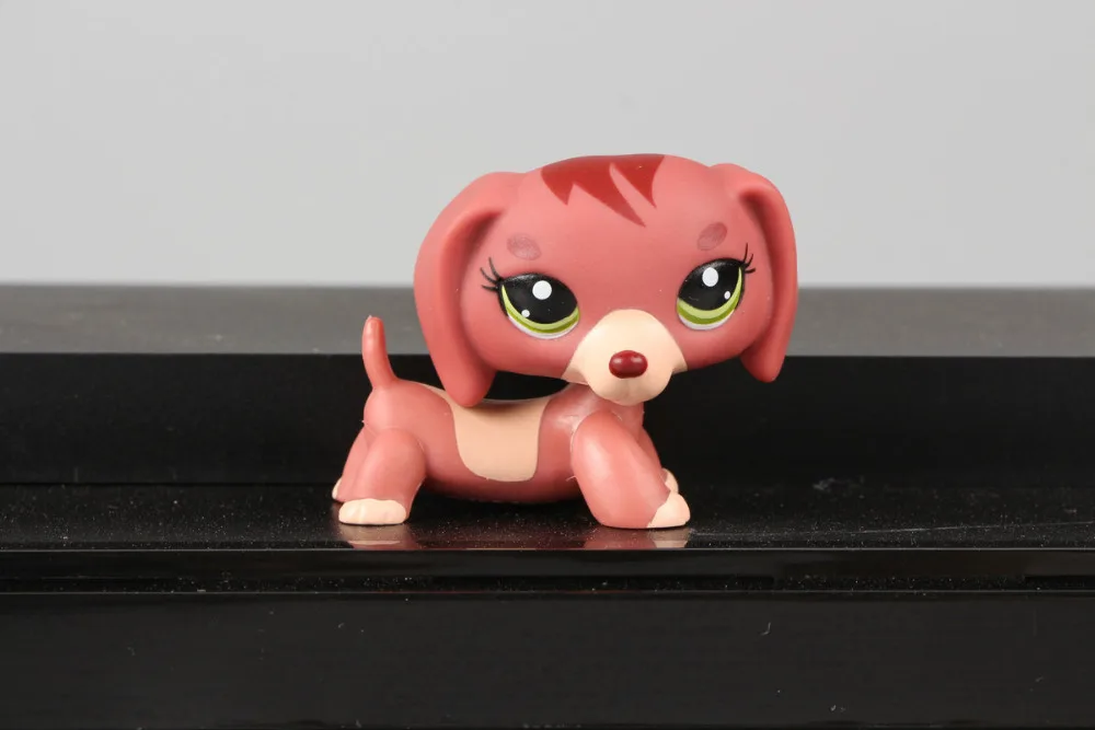 Lovely Pet Collection LPS Figure Toy Chocolate Brown Dachshund Dog 3601 Nice Gift Kids