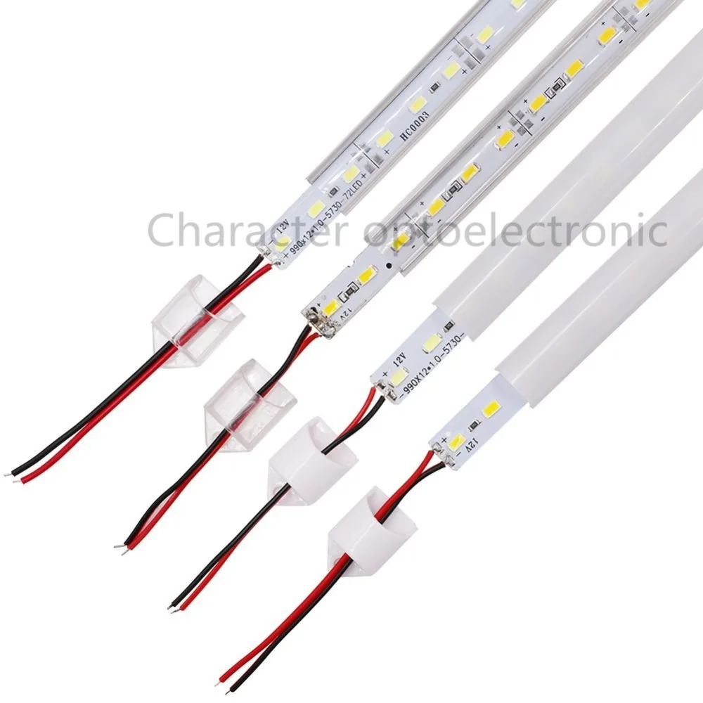 20 шт. 50 см DC12V SMD 5630/5730 светодиодный жесткой Светодиодные ленты бар Light + pc чехол светодиодный бар света (теплый белый/холодный белый)