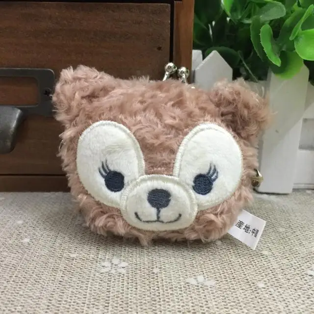 Япония Медведь Даффи стеллалу плюшевый мешок мультфильм кролик Портмоне Мягкие животные плюшевый Кошелек медведь Даффи сумка для детского подарка - Цвет: 2 Buckle model
