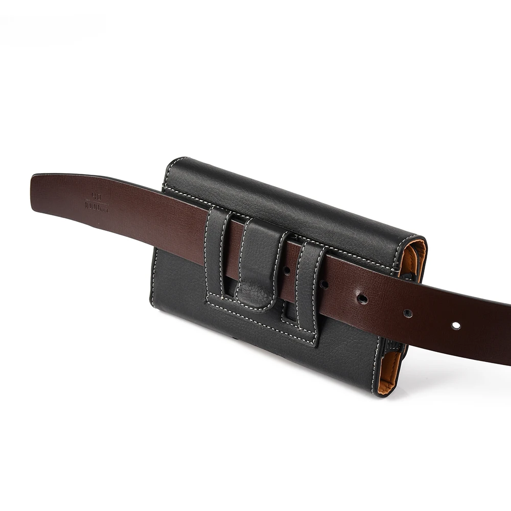 Luxmo Universal Leather Wallet Belt Clip Pouch Phone Case For Iphone 5 5S 6 6S Plus Samsung Galaxy S7 S6 S6 Edge Plus Cover (6)