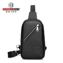 FEIDIKABOLO индивидуальность чистый цвет Мужская нагрудная сумка новая простая и стильная Pu мягкая поверхность сумка для отдыха