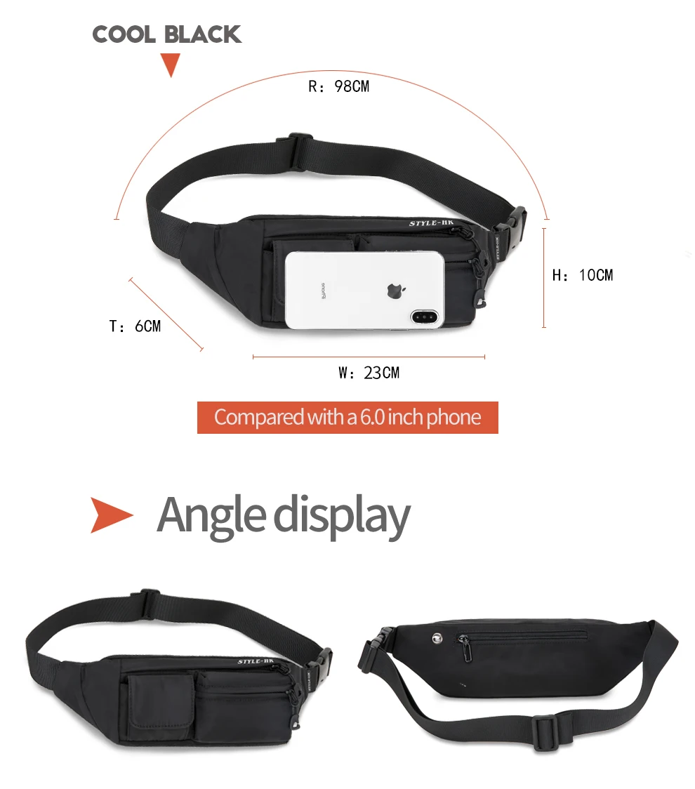 Hk, Мужская поясная сумка, сумка для подростка, для путешествий, для телефона, для мужчин, поясная сумка, сумка через плечо, кошелек для ремня, унисекс, набедренные сумки